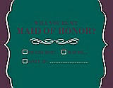Front View Thumbnail - Emerald & Italian Plum Will You Be My Maid of Honor Card - Checkbox