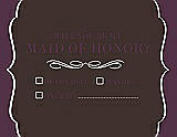 Front View Thumbnail - Espresso & Italian Plum Will You Be My Maid of Honor Card - Checkbox