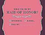 Front View Thumbnail - Nectar & Italian Plum Will You Be My Maid of Honor Card - Checkbox