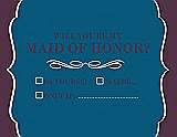 Front View Thumbnail - Ocean Blue & Italian Plum Will You Be My Maid of Honor Card - Checkbox