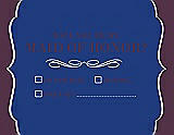 Front View Thumbnail - Sapphire & Italian Plum Will You Be My Maid of Honor Card - Checkbox