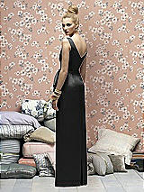 Rear View Thumbnail - Black Lela Rose Bridesmaids Style LR172