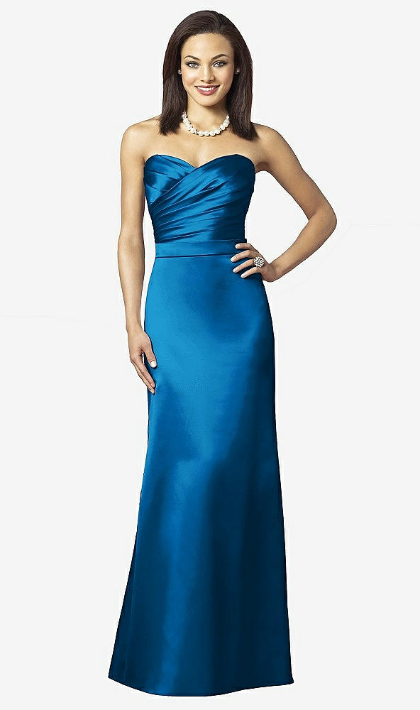 Front View - Cerulean After Six Bridesmaids Style 6628