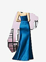 Rear View Thumbnail - Cerulean After Six Bridesmaids Style 6628