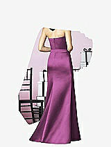 Rear View Thumbnail - Radiant Orchid After Six Bridesmaids Style 6628