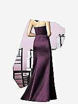 Rear View Thumbnail - Aubergine After Six Bridesmaids Style 6628