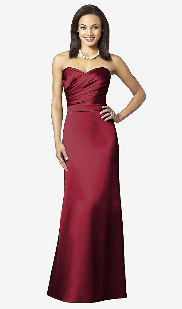 Front View - Burgundy After Six Bridesmaids Style 6628