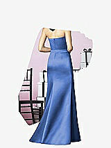 Rear View Thumbnail - Cornflower After Six Bridesmaids Style 6628