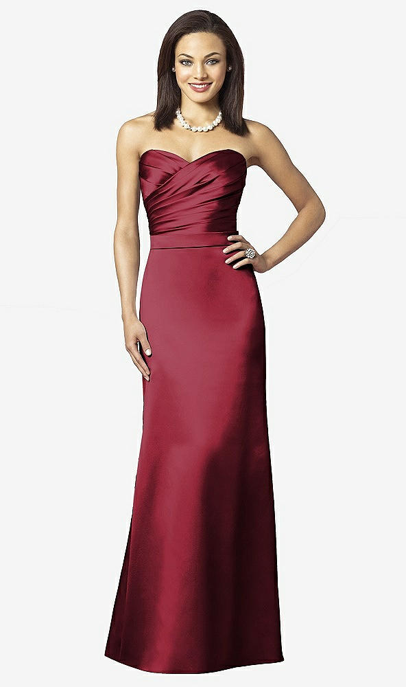 Front View - Claret After Six Bridesmaids Style 6628
