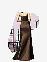 Rear View Thumbnail - Espresso After Six Bridesmaids Style 6628