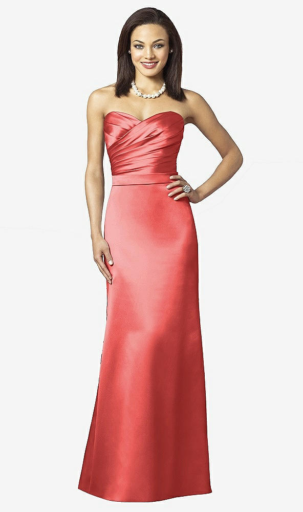 Front View - Perfect Coral After Six Bridesmaids Style 6628