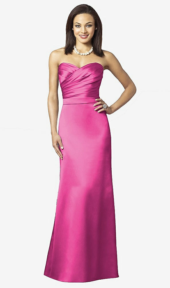 Front View - Fuchsia After Six Bridesmaids Style 6628