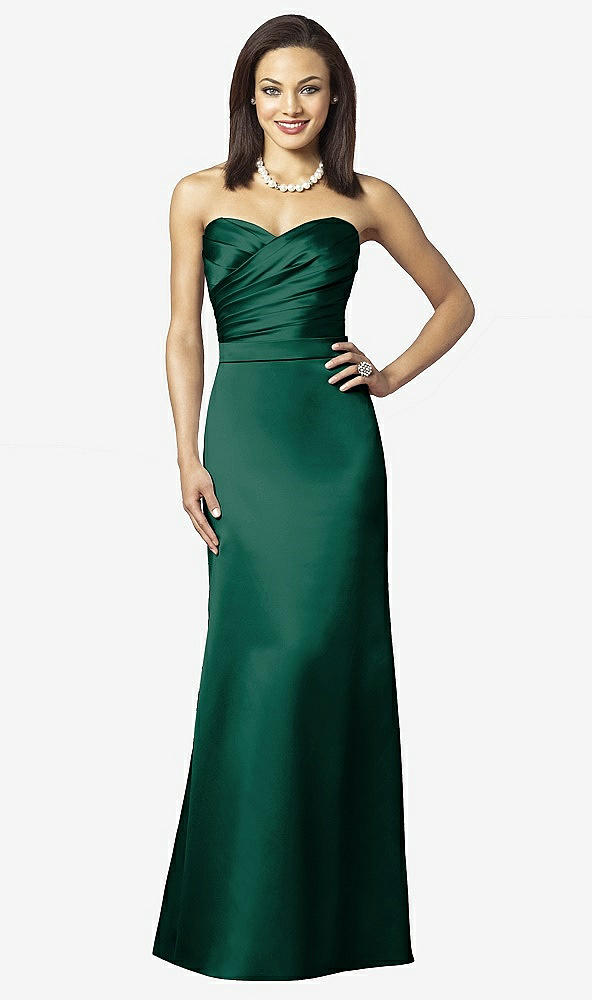 Front View - Hunter Green After Six Bridesmaids Style 6628