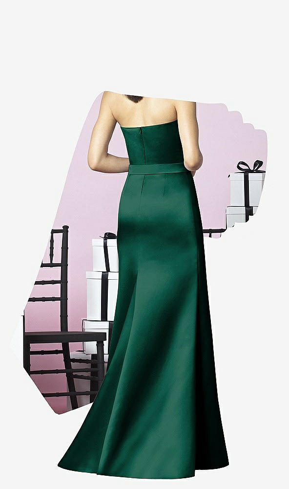 Back View - Hunter Green After Six Bridesmaids Style 6628