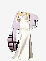 Rear View Thumbnail - Ivory After Six Bridesmaids Style 6628
