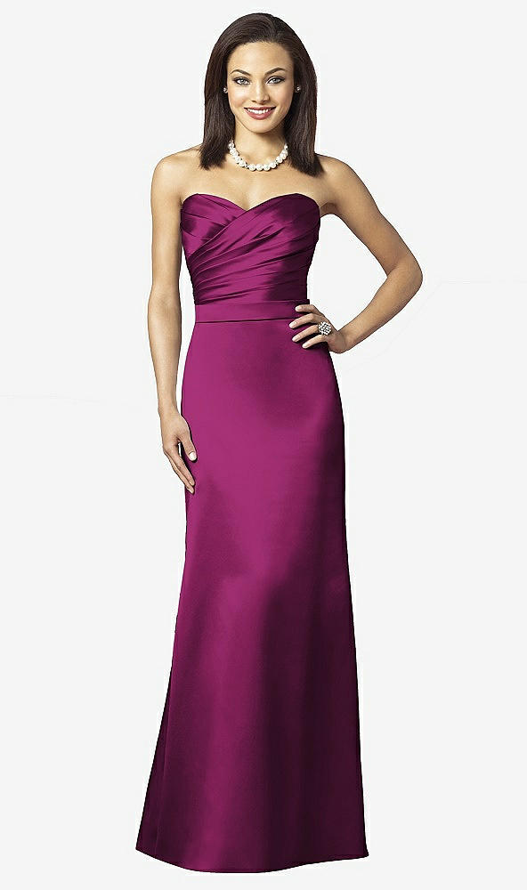 Front View - Merlot After Six Bridesmaids Style 6628