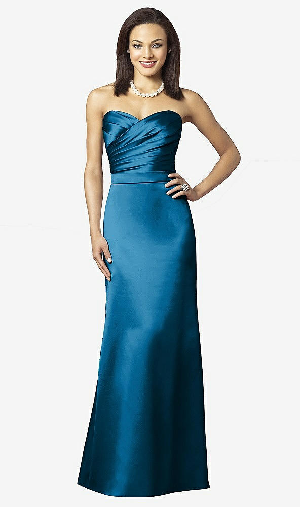 Front View - Ocean Blue After Six Bridesmaids Style 6628