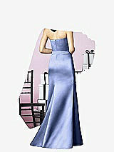 Rear View Thumbnail - Periwinkle - PANTONE Serenity After Six Bridesmaids Style 6628