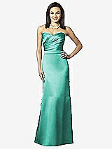 Front View Thumbnail - Pantone Turquoise After Six Bridesmaids Style 6628