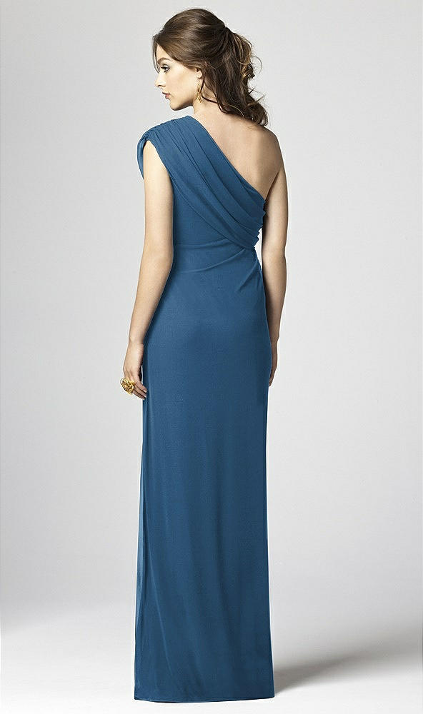 Back View - Dusk Blue Dessy Collection Style 2858