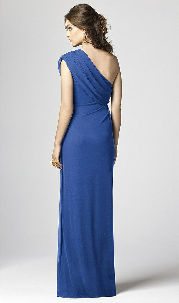 Back View - Classic Blue Dessy Collection Style 2858