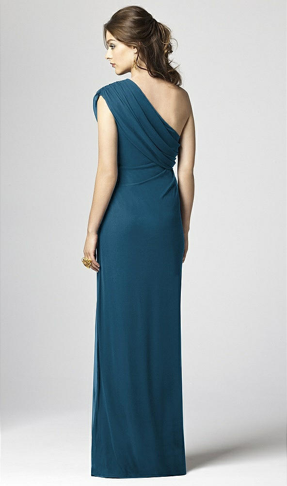 Back View - Atlantic Blue Dessy Collection Style 2858