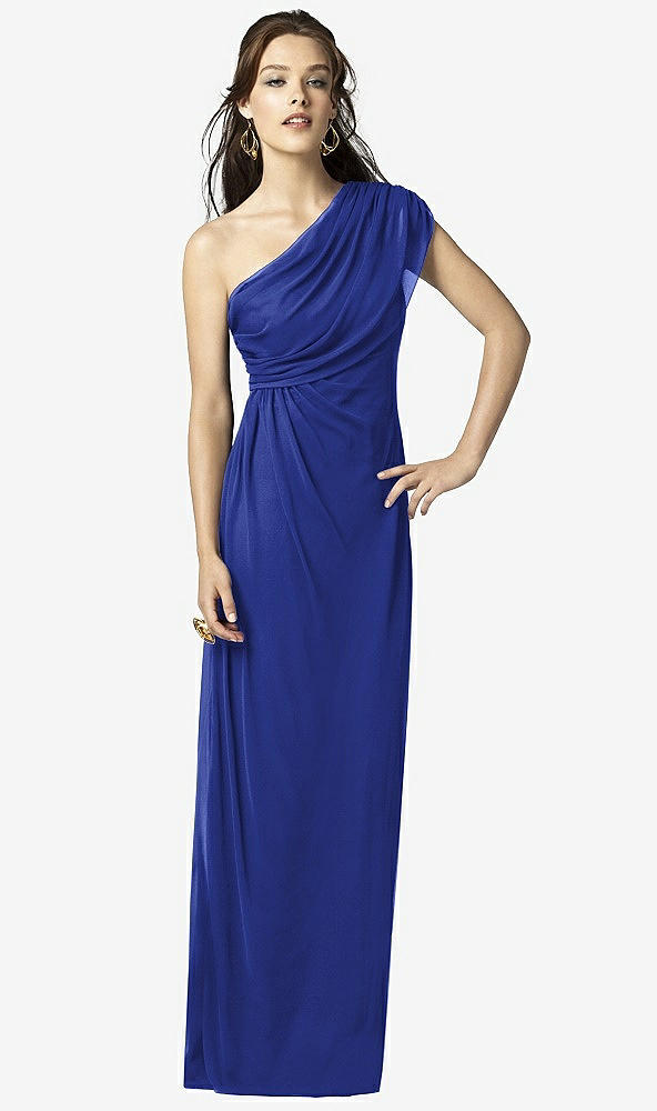 Front View - Cobalt Blue Dessy Collection Style 2858