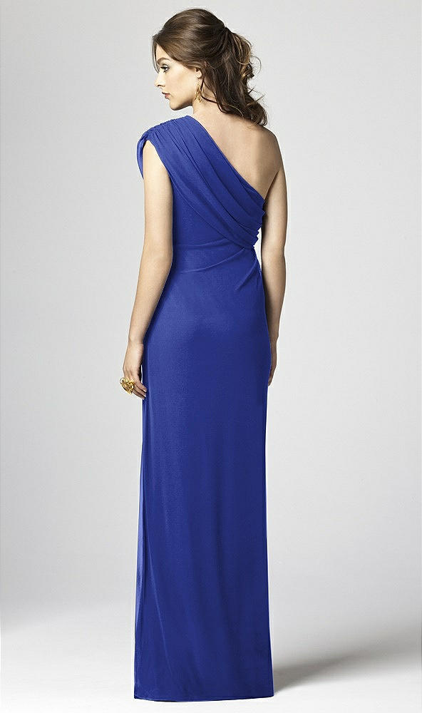 Back View - Cobalt Blue Dessy Collection Style 2858