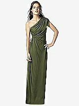 Front View Thumbnail - Olive Green Dessy Collection Style 2858