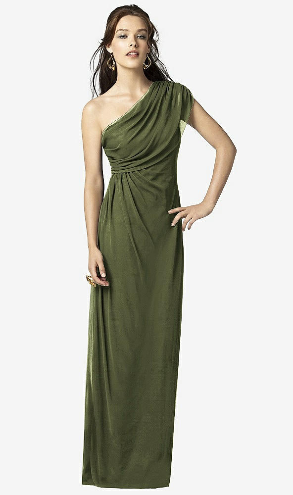 Front View - Olive Green Dessy Collection Style 2858