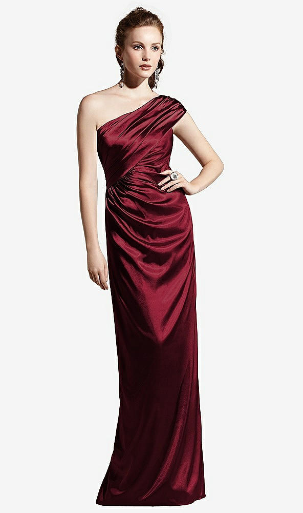 Front View - Burgundy Social Bridesmaids Style 8118
