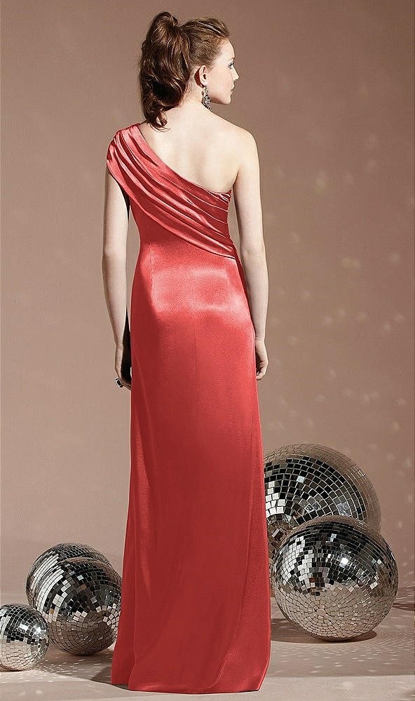 Back View - Perfect Coral Social Bridesmaids Style 8118