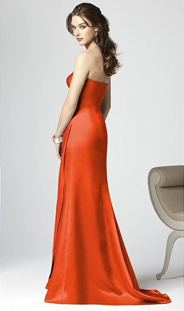 Back View - Tangerine Tango Dessy Collection Style 2851