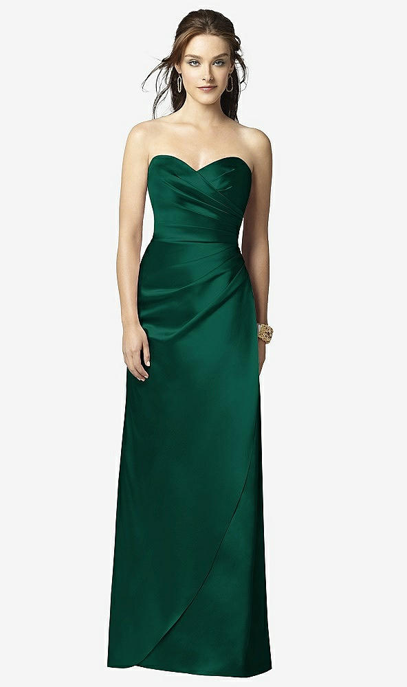 Front View - Hunter Green Dessy Collection Style 2851