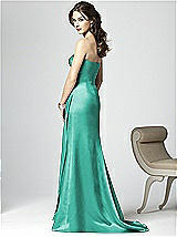 Rear View Thumbnail - Pantone Turquoise Dessy Collection Style 2851