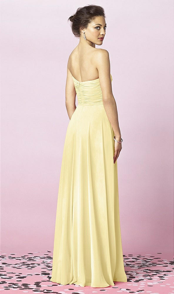 Back View - Pale Yellow After Six Bridesmaids Style 6639