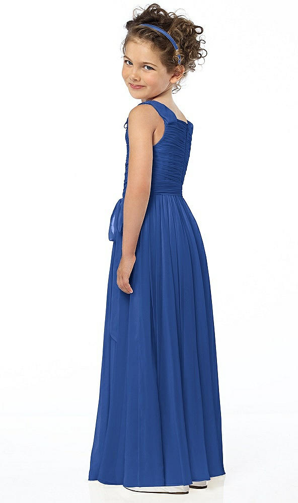 Back View - Classic Blue Flower Girl Style FL4033