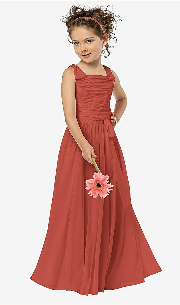 Front View - Amber Sunset Flower Girl Style FL4033