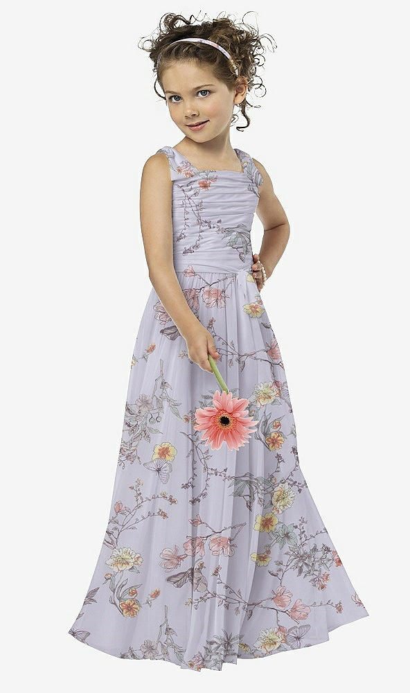 Front View - Butterfly Botanica Silver Dove Flower Girl Style FL4033