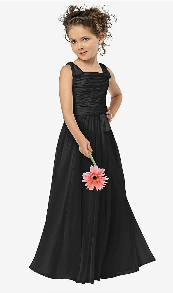 Front View - Black Flower Girl Style FL4033