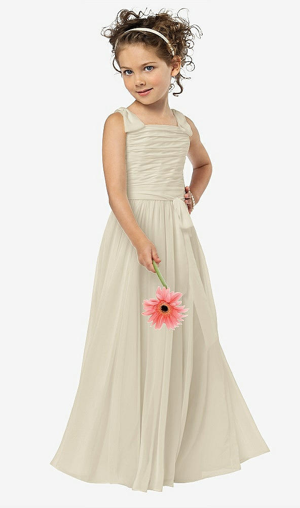 Front View - Champagne Flower Girl Style FL4033