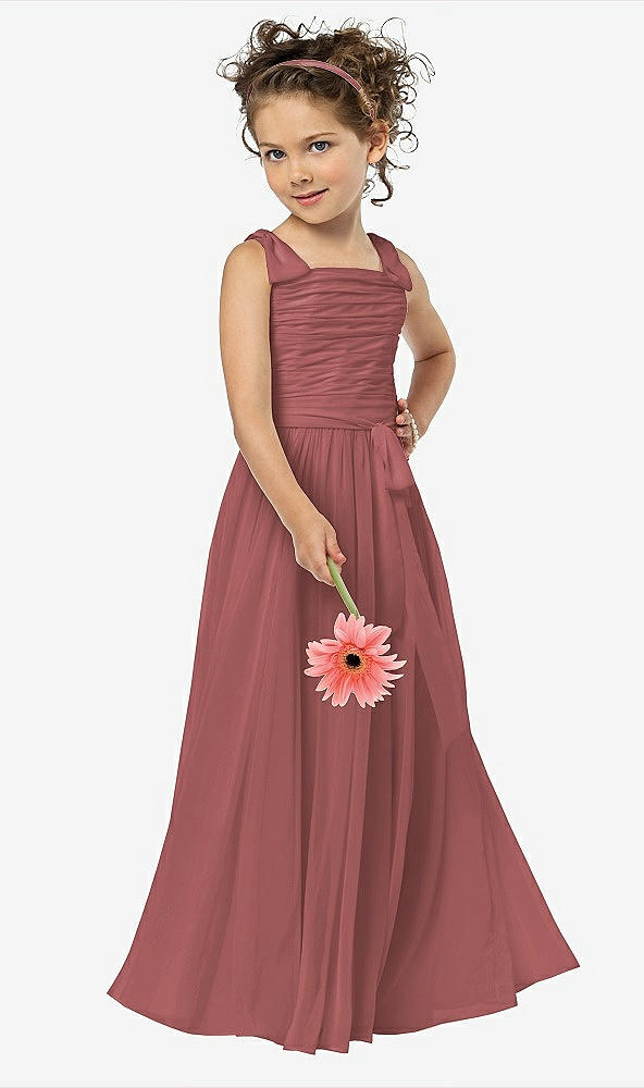 Front View - English Rose Flower Girl Style FL4033