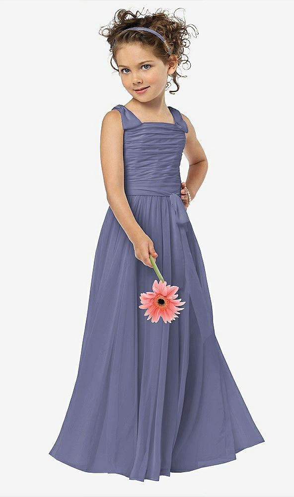 Front View - French Blue Flower Girl Style FL4033