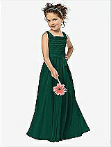 Front View Thumbnail - Hunter Green Flower Girl Style FL4033