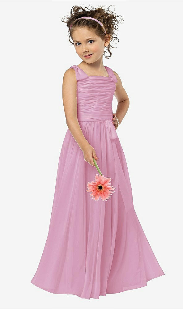 Front View - Powder Pink Flower Girl Style FL4033