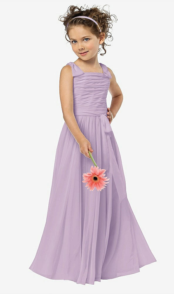 Front View - Pale Purple Flower Girl Style FL4033