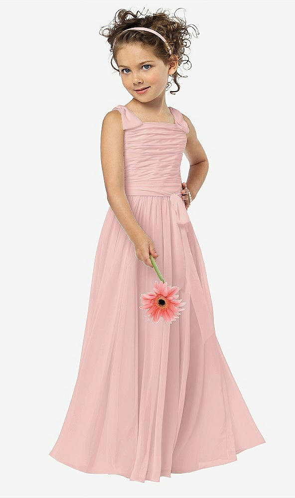 Front View - Rose - PANTONE Rose Quartz Flower Girl Style FL4033