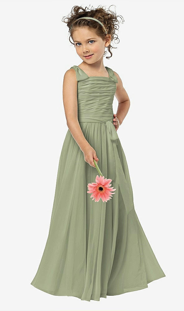 Front View - Sage Flower Girl Style FL4033