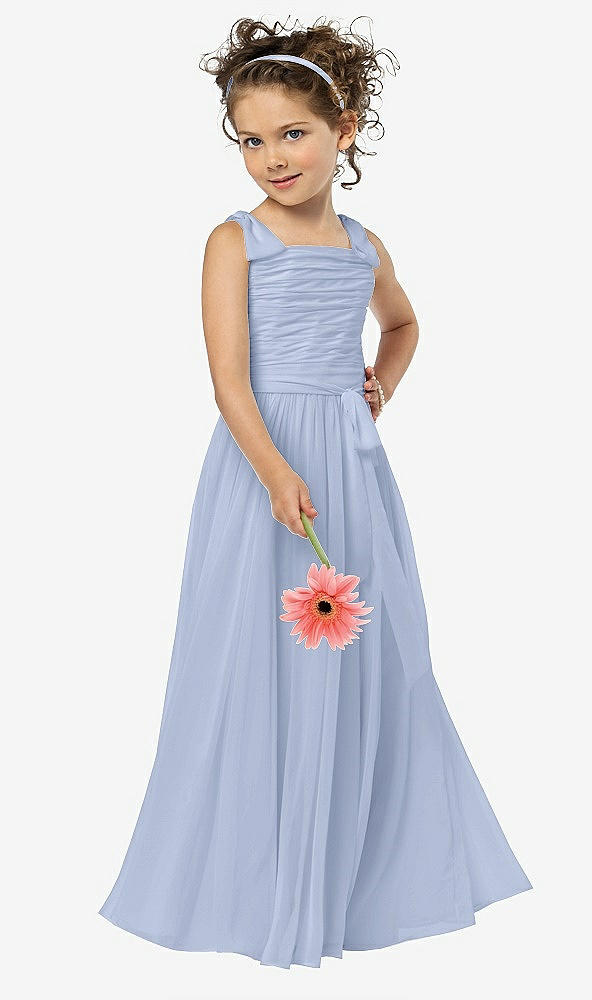 Front View - Sky Blue Flower Girl Style FL4033
