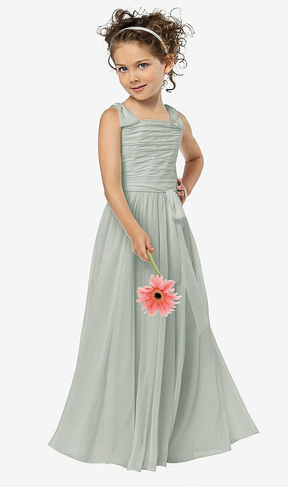 Front View - Willow Green Flower Girl Style FL4033